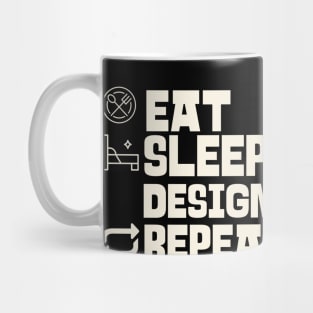 Eat Sleep Design Repeat Mug